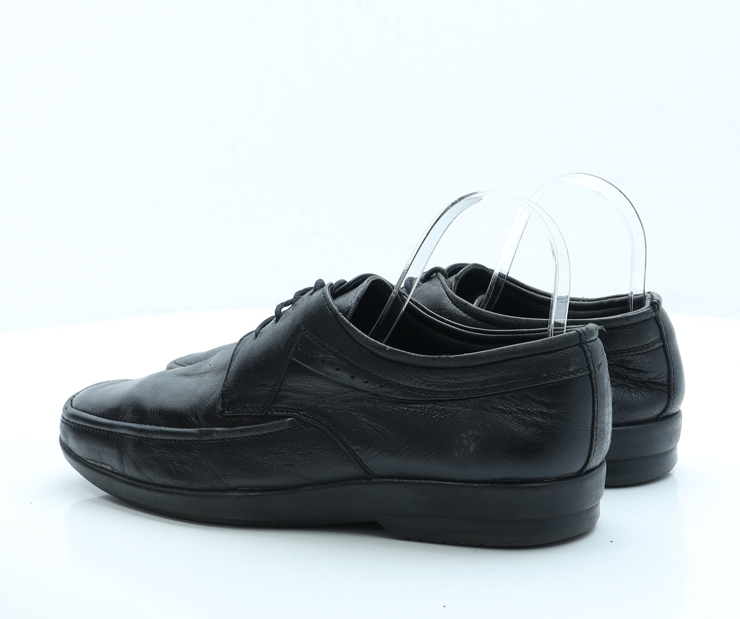 Fleet & Foster Mens Black Faux Leather Loafer Casual UK 8.5