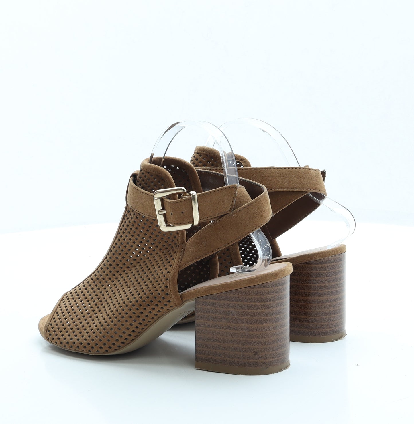 New Look Womens Brown Polyester Slingback Heel UK 5 EUR 38