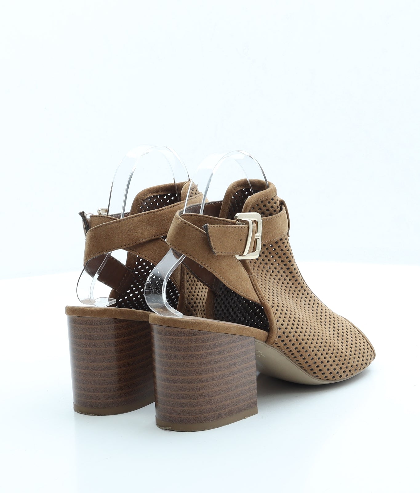 New Look Womens Brown Polyester Slingback Heel UK 5 EUR 38