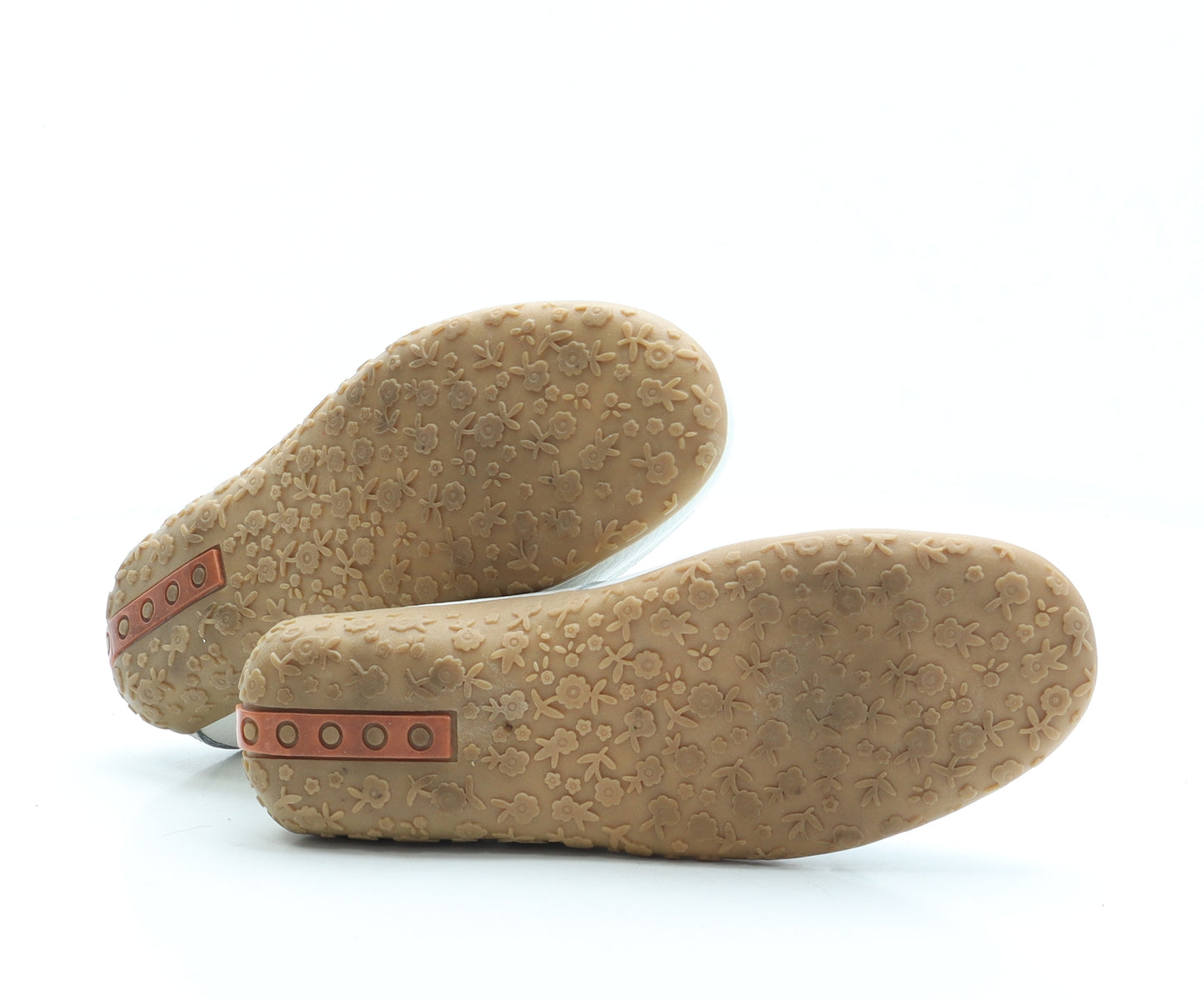 Avenue Womens White Faux Leather Flat Sandal UK 4