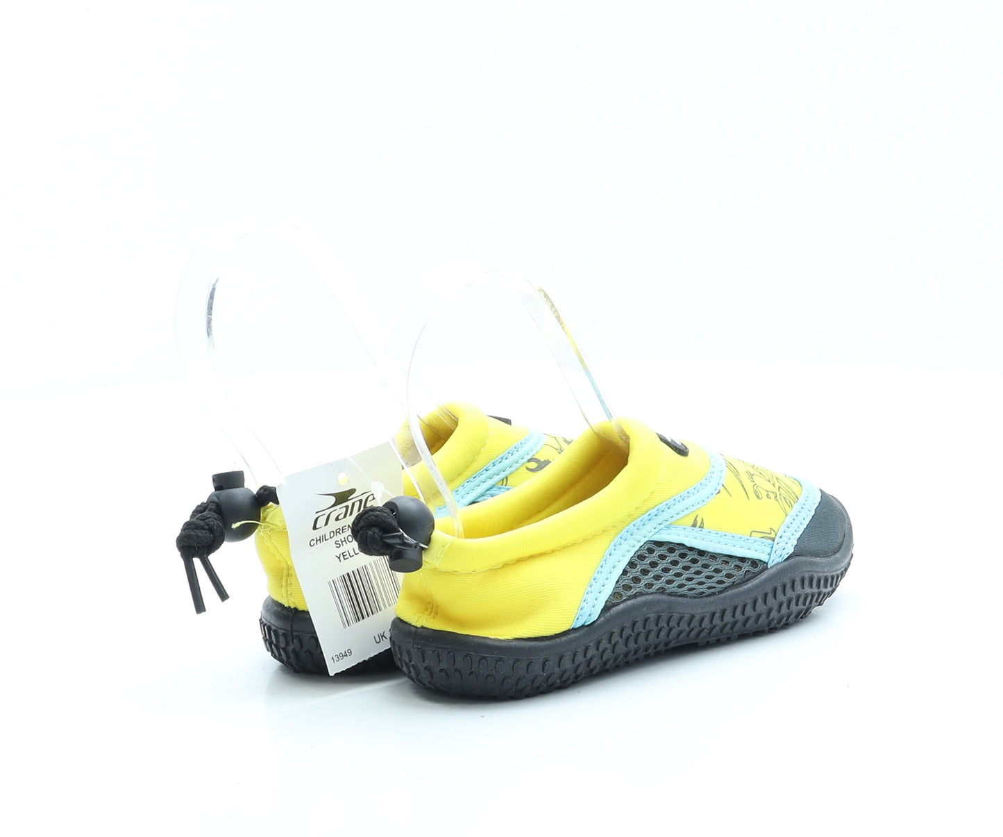 Crane Boys Yellow Polyester Sock Casual UK 10 - Aqua Shoe