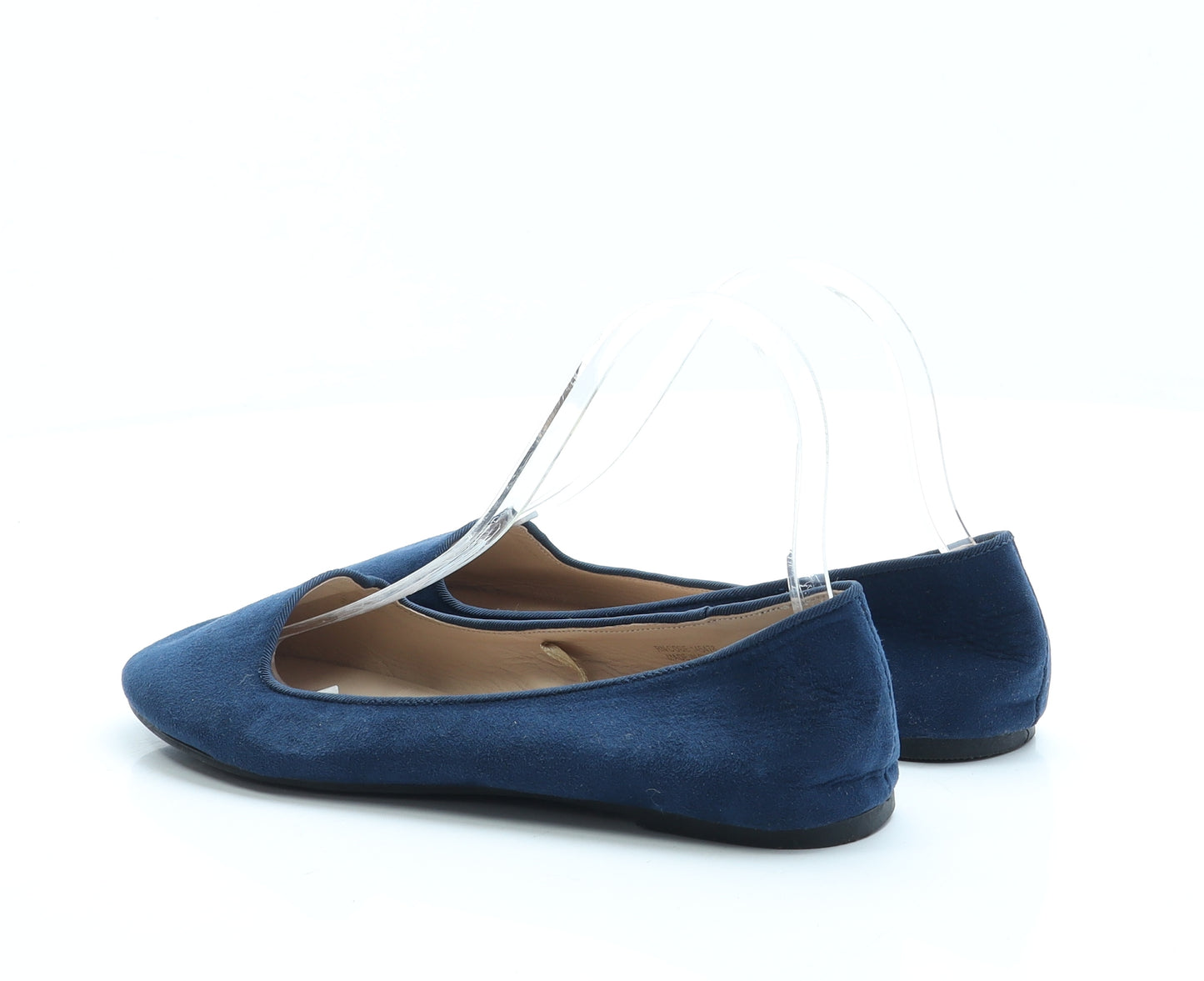 Primark Womens Blue Polyester Flat UK 5 EUR 38 US 7