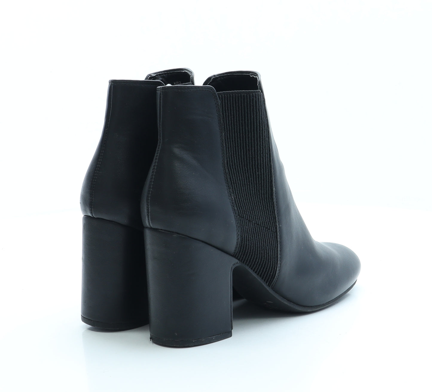 New Look Womens Black Faux Leather Bootie Boot UK 7 EUR 40