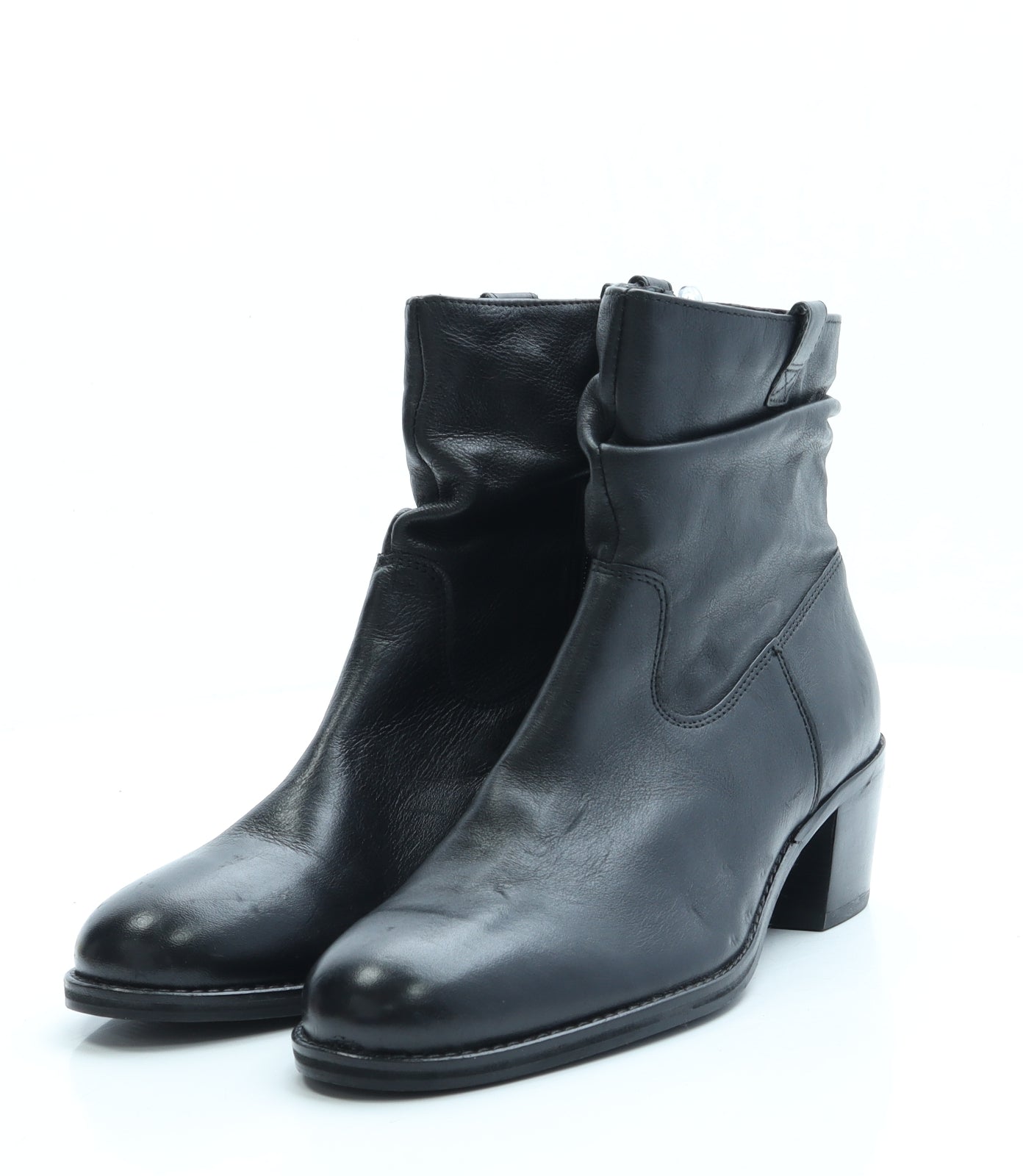 Linea Womens Black Faux Leather Sock Boot UK 6 EUR 39