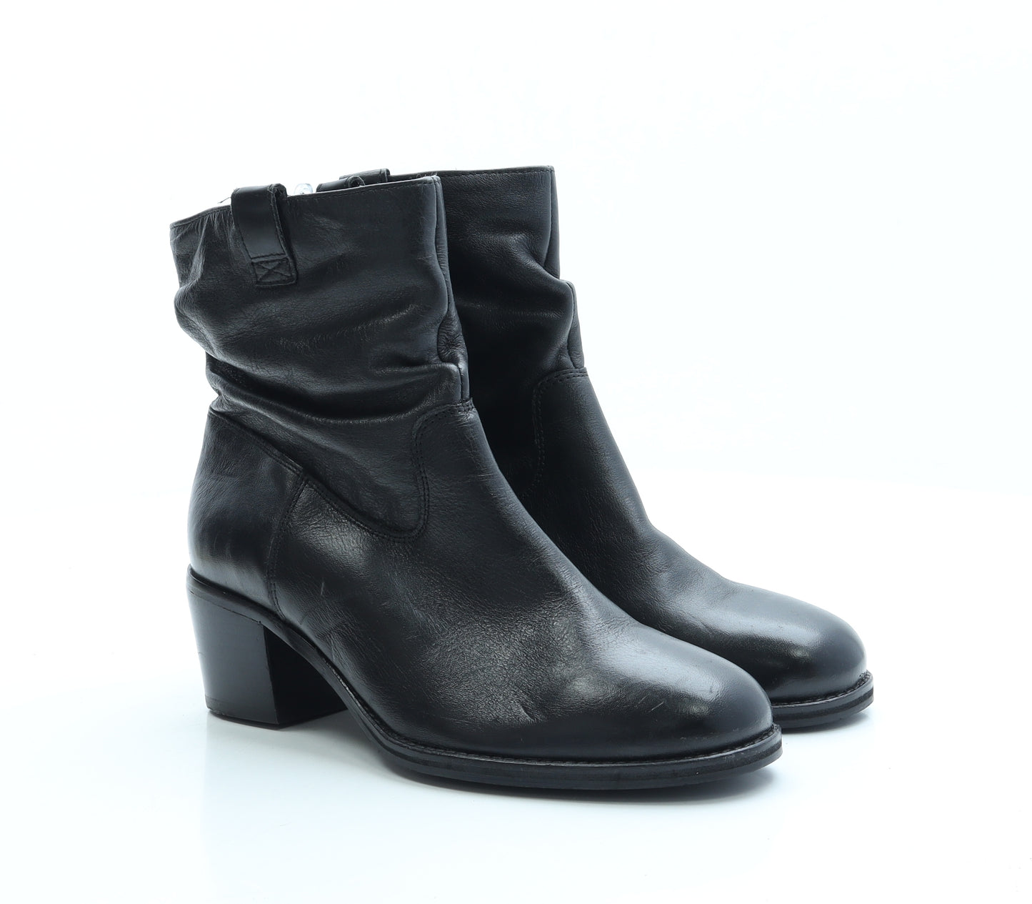 Linea Womens Black Faux Leather Sock Boot UK 6 EUR 39