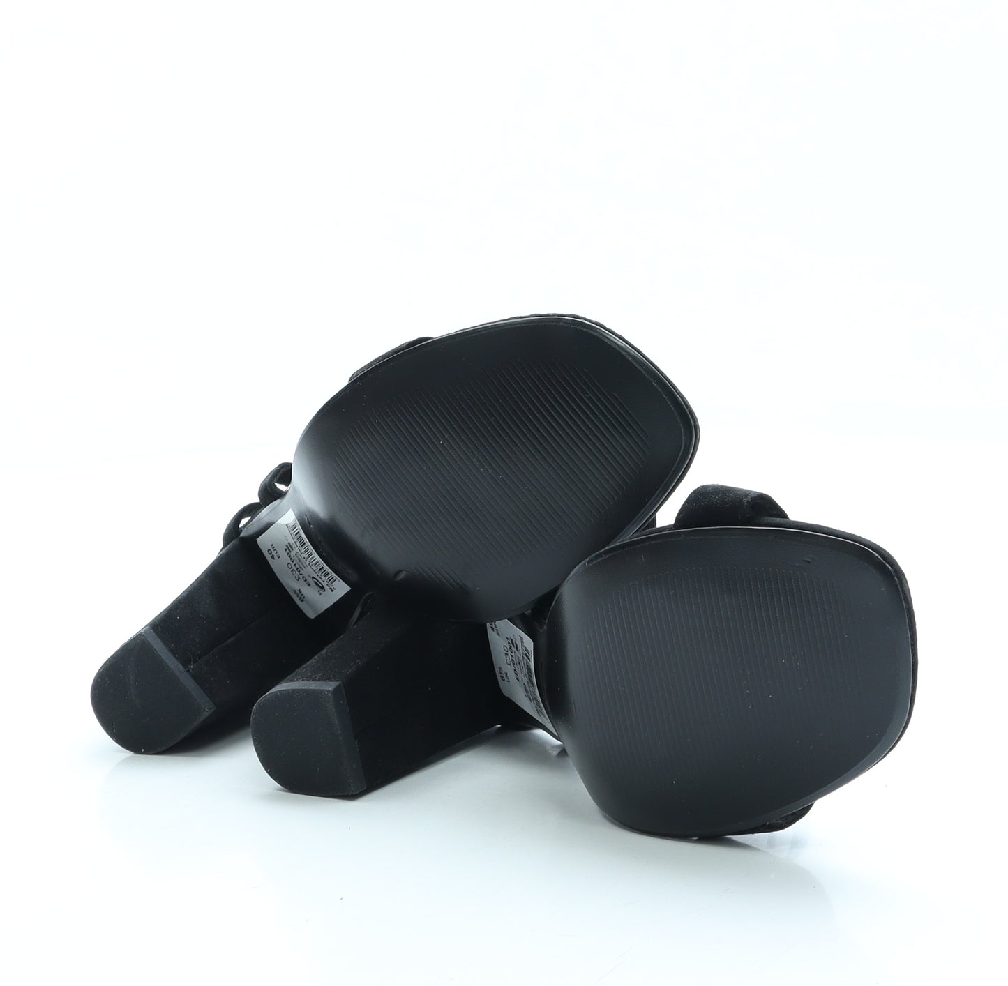 NEXT Womens Black Polyester Strappy Heel UK 6.5