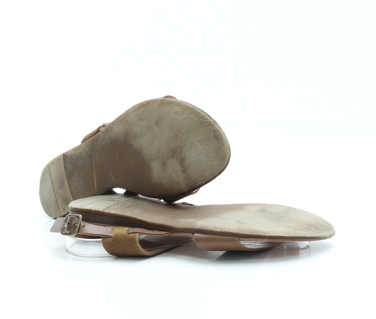 NEXT Womens Brown Leather Strappy Sandal UK 5 EUR 38