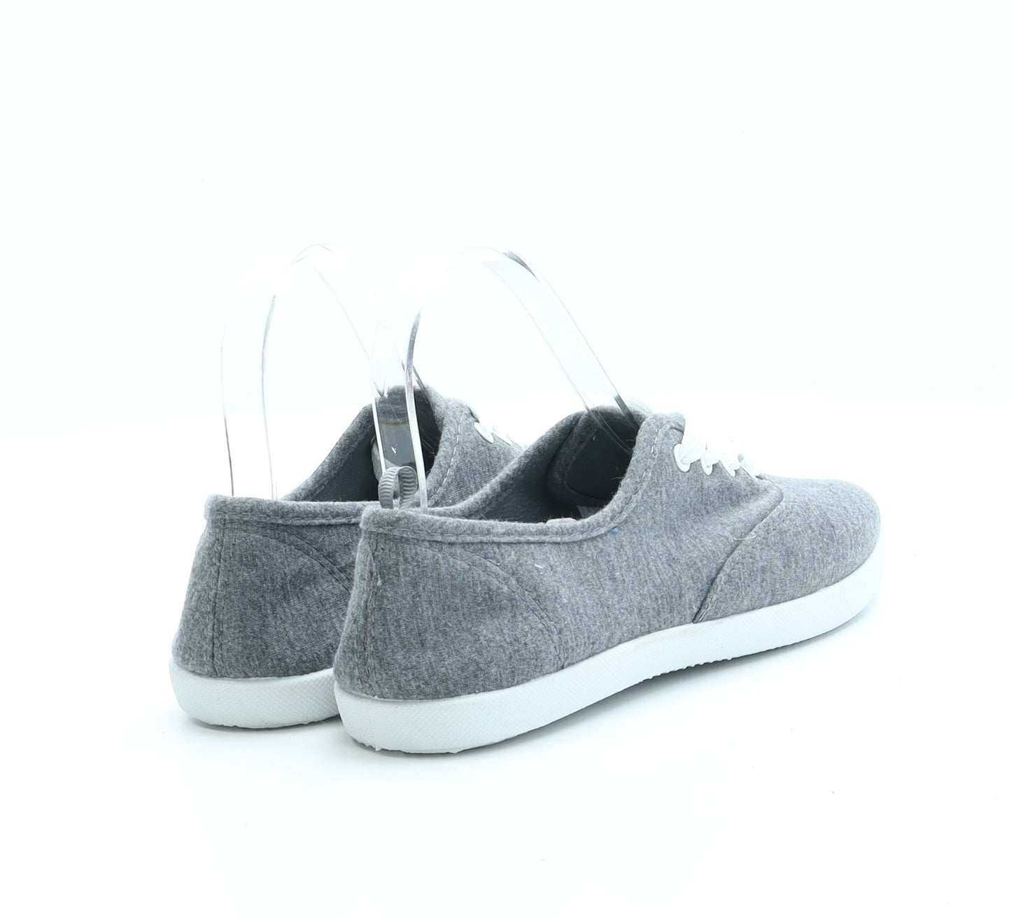 Primark Womens Grey Polyester Trainer UK 4 EUR 37 US 6