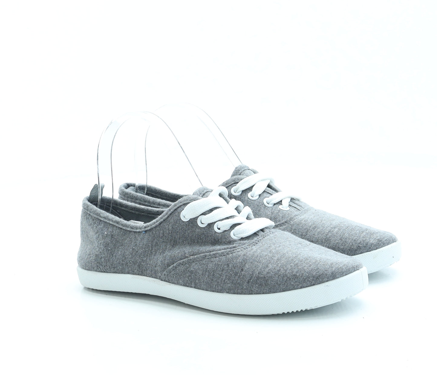 Primark Womens Grey Polyester Trainer UK 4 EUR 37 US 6