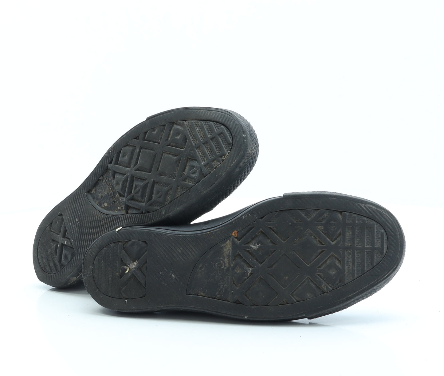 Converse Womens Black Faux Leather Trainer UK 6