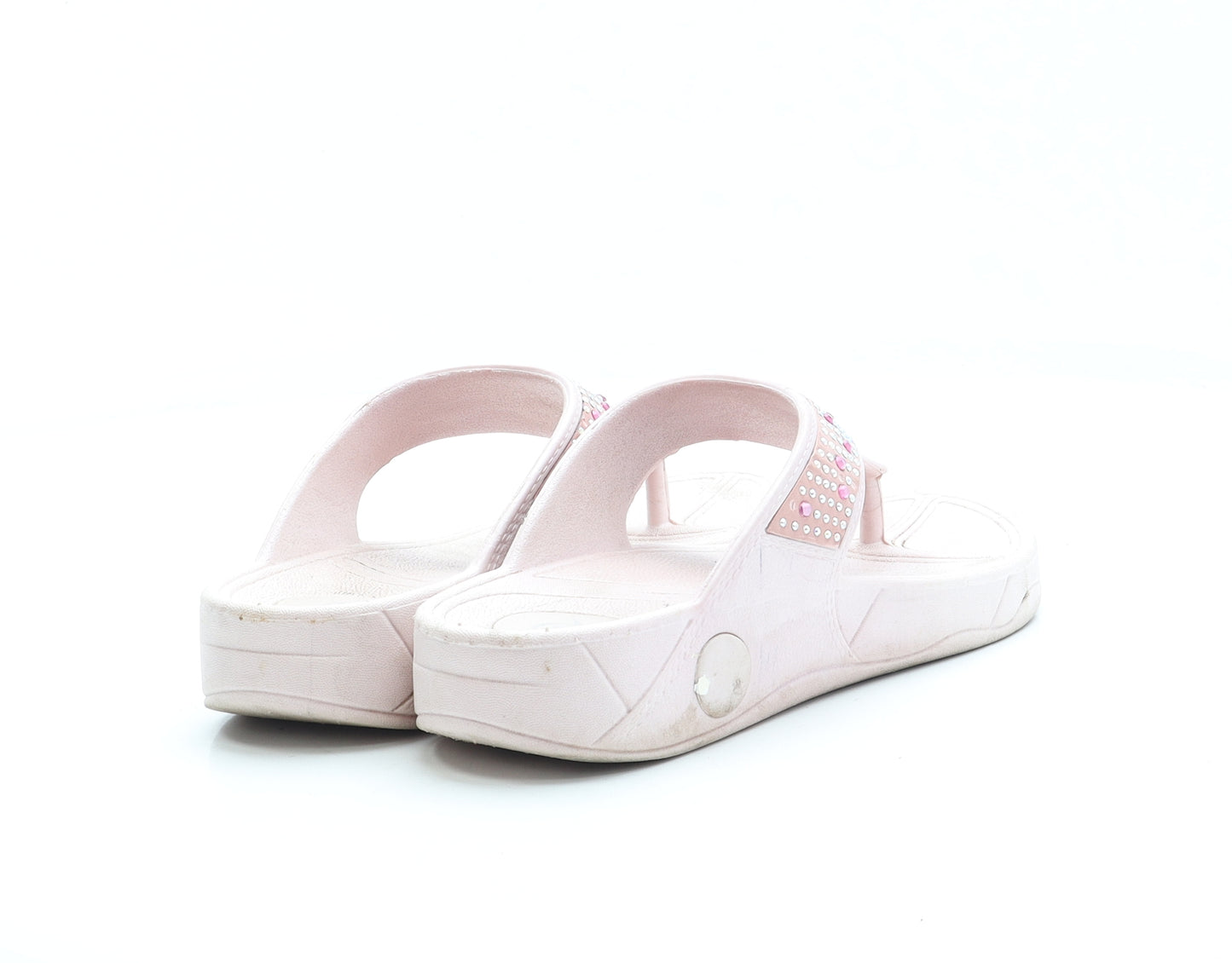 Dunlop Womens Pink Rubber Thong Sandal UK 7