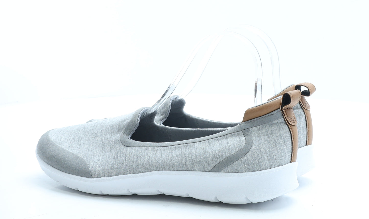 Cloudsteppers Womens Grey Polyester Loafer Flat UK 7 EUR 41