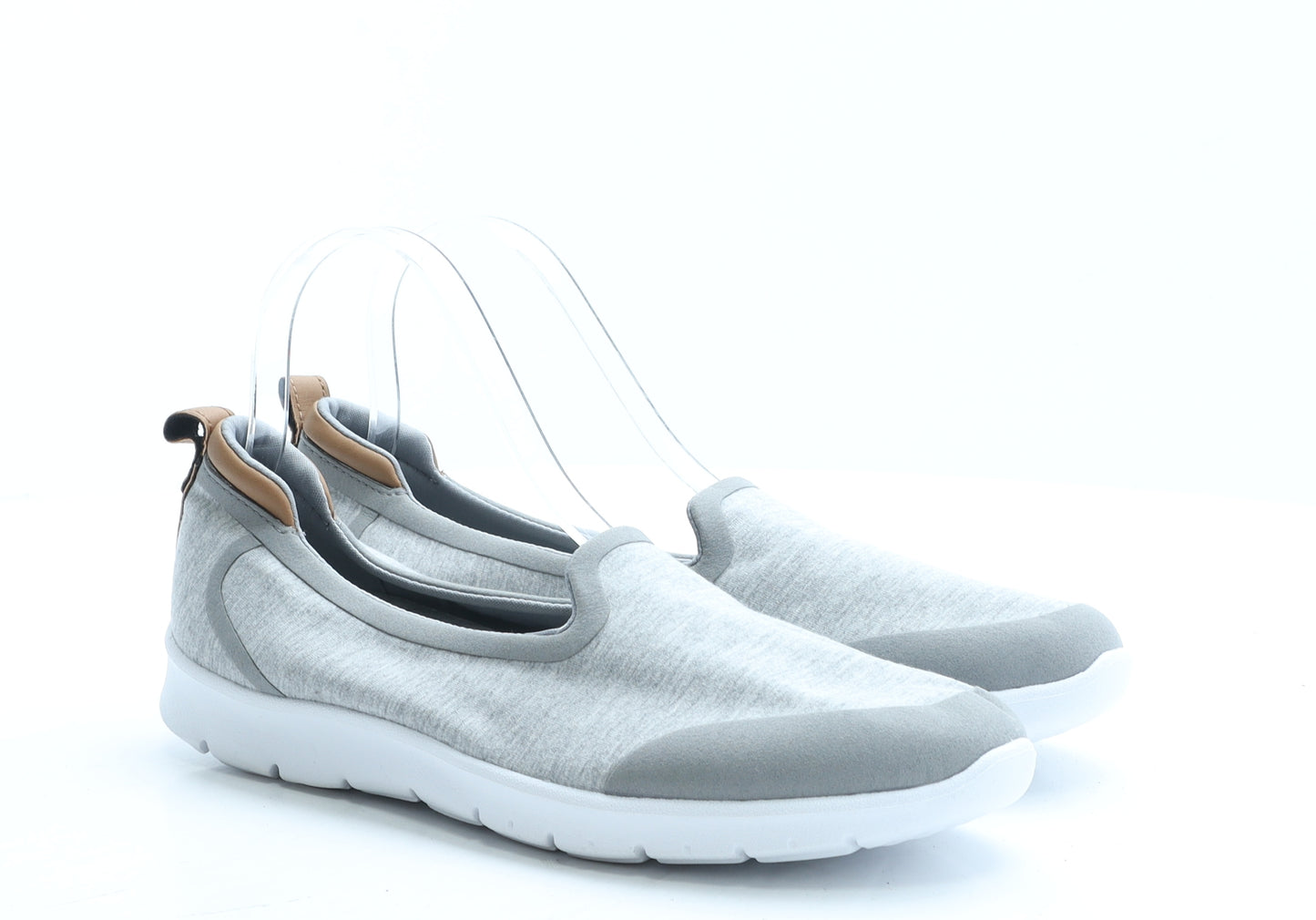 Cloudsteppers Womens Grey Polyester Loafer Flat UK 7 EUR 41