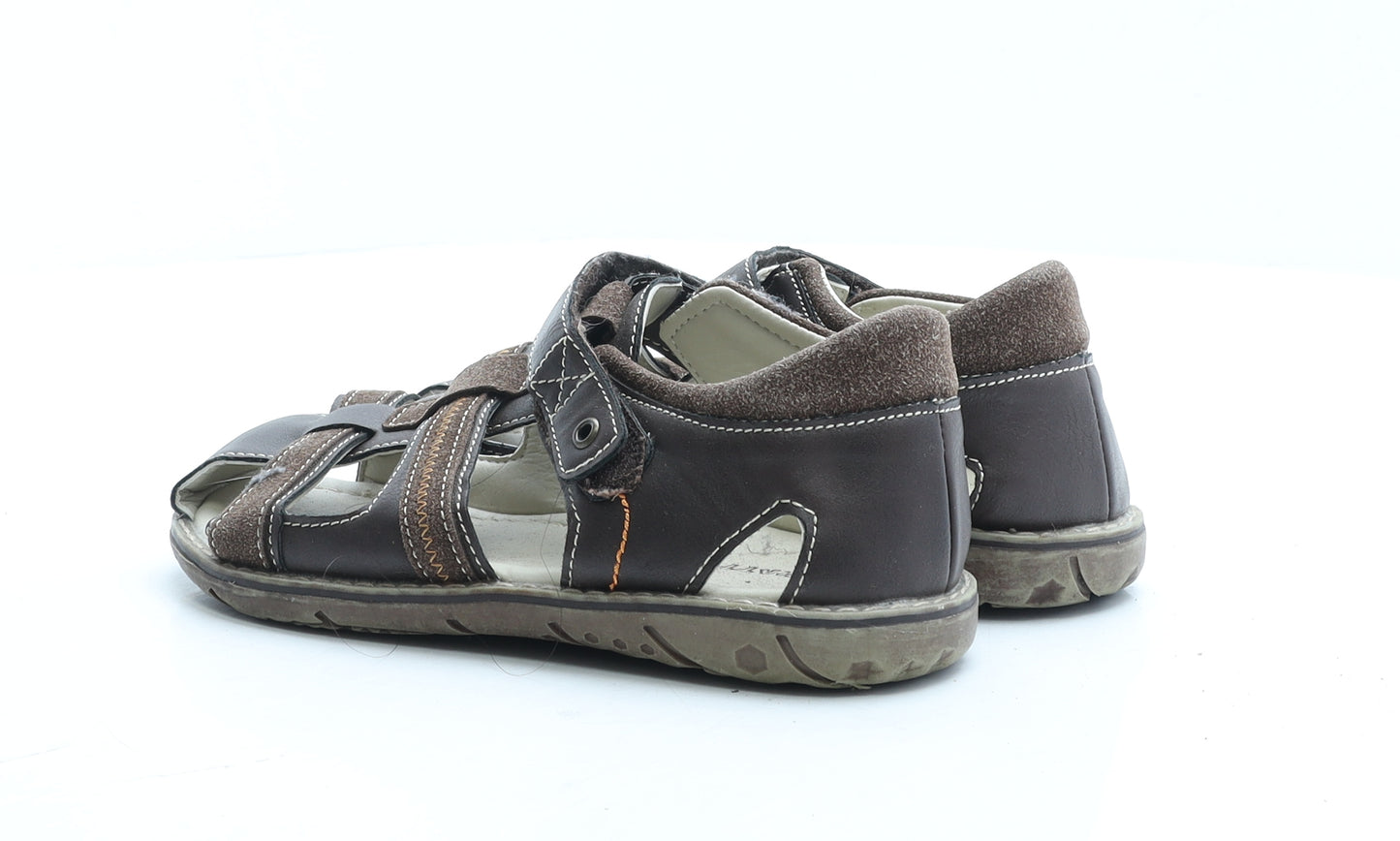 Chatterbox Boys Brown Polyester Gladiator Sandal UK 12