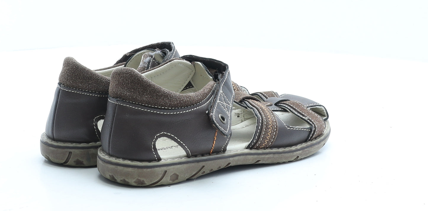 Chatterbox Boys Brown Polyester Gladiator Sandal UK 12