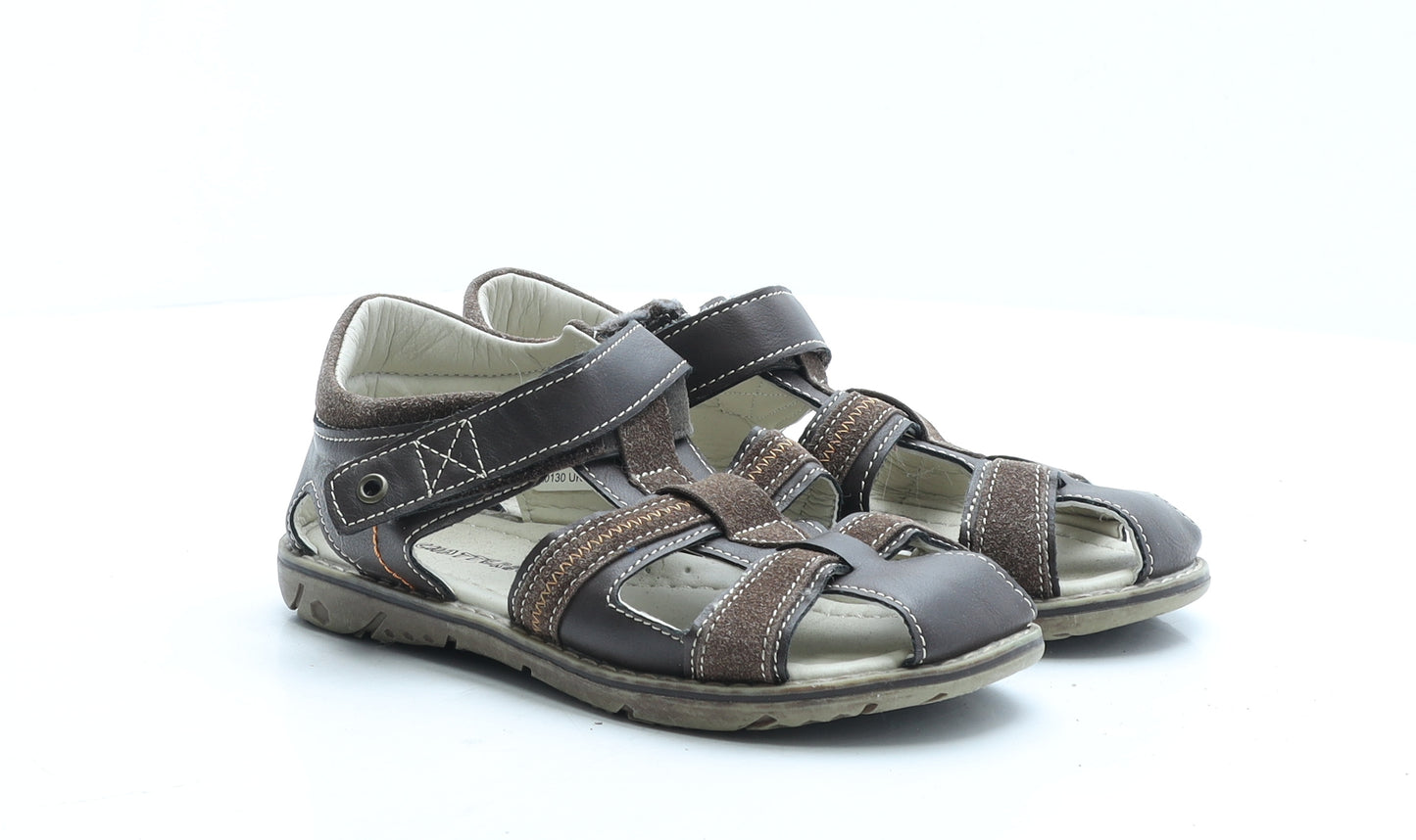 Chatterbox Boys Brown Polyester Gladiator Sandal UK 12