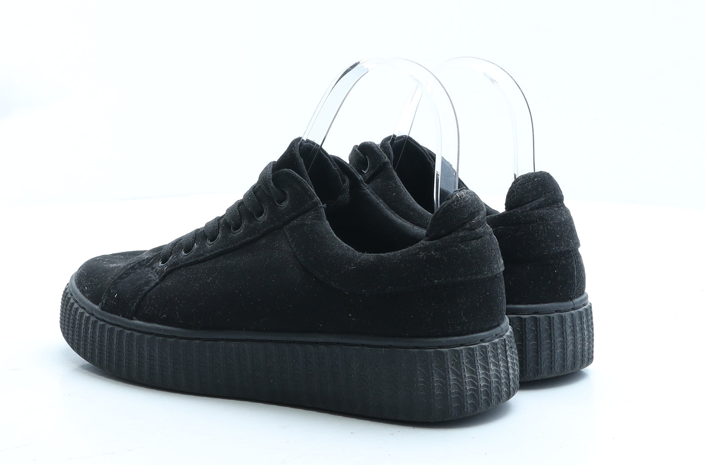 Krush Womens Black Polyester Trainer UK 4