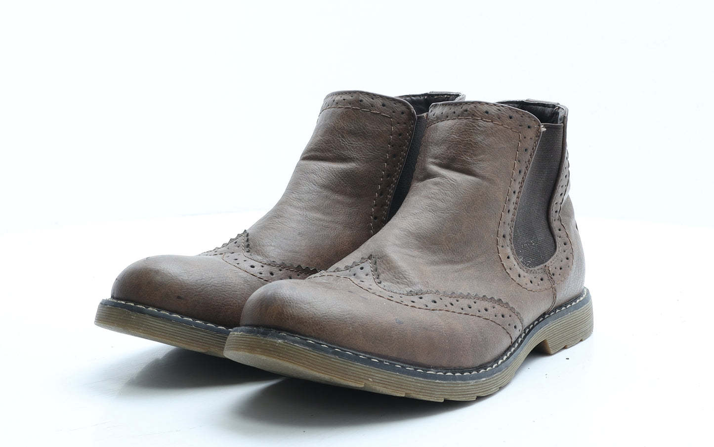 Cotton Traders Mens Brown Leather Chelsea Boot UK 8