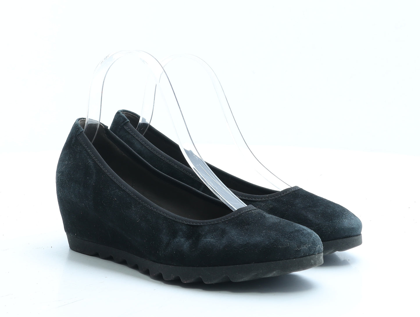 Gabor Womens Black Polyester Platform Heel UK 4