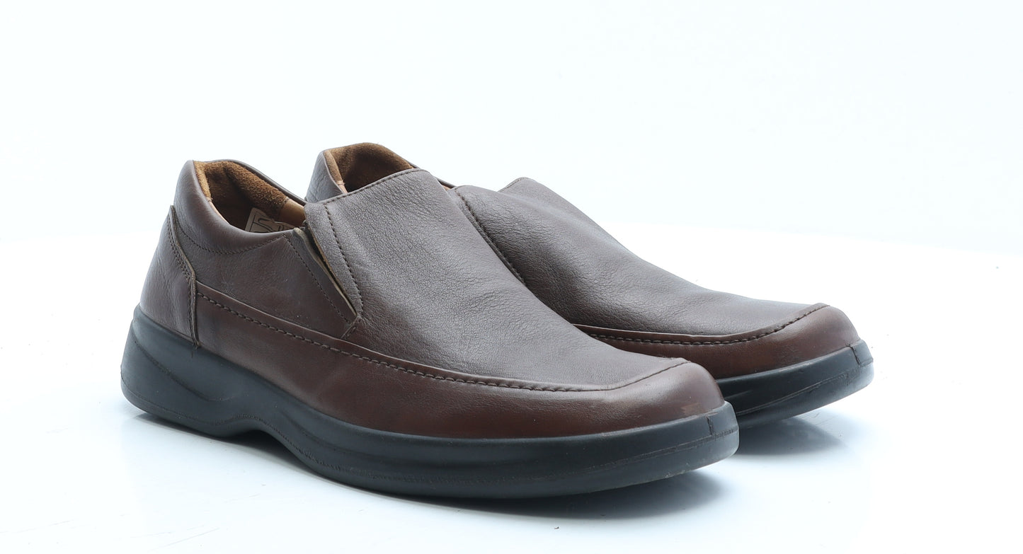 Esse Mens Brown Leather Loafer Casual UK 9 EUR 42
