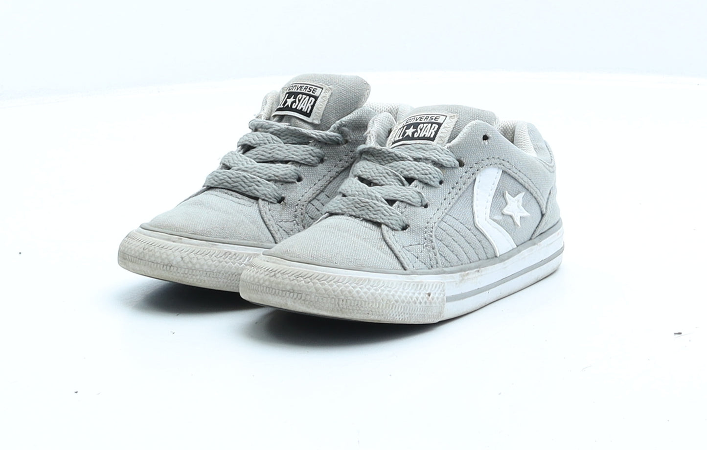 Converse Boys Grey Faux Suede Trainer UK 7 EUR 23