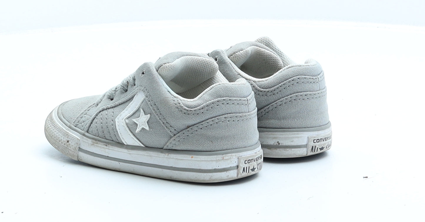 Converse Boys Grey Faux Suede Trainer UK 7 EUR 23