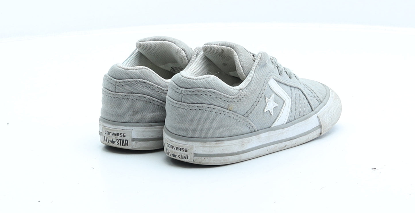 Converse Boys Grey Faux Suede Trainer UK 7 EUR 23