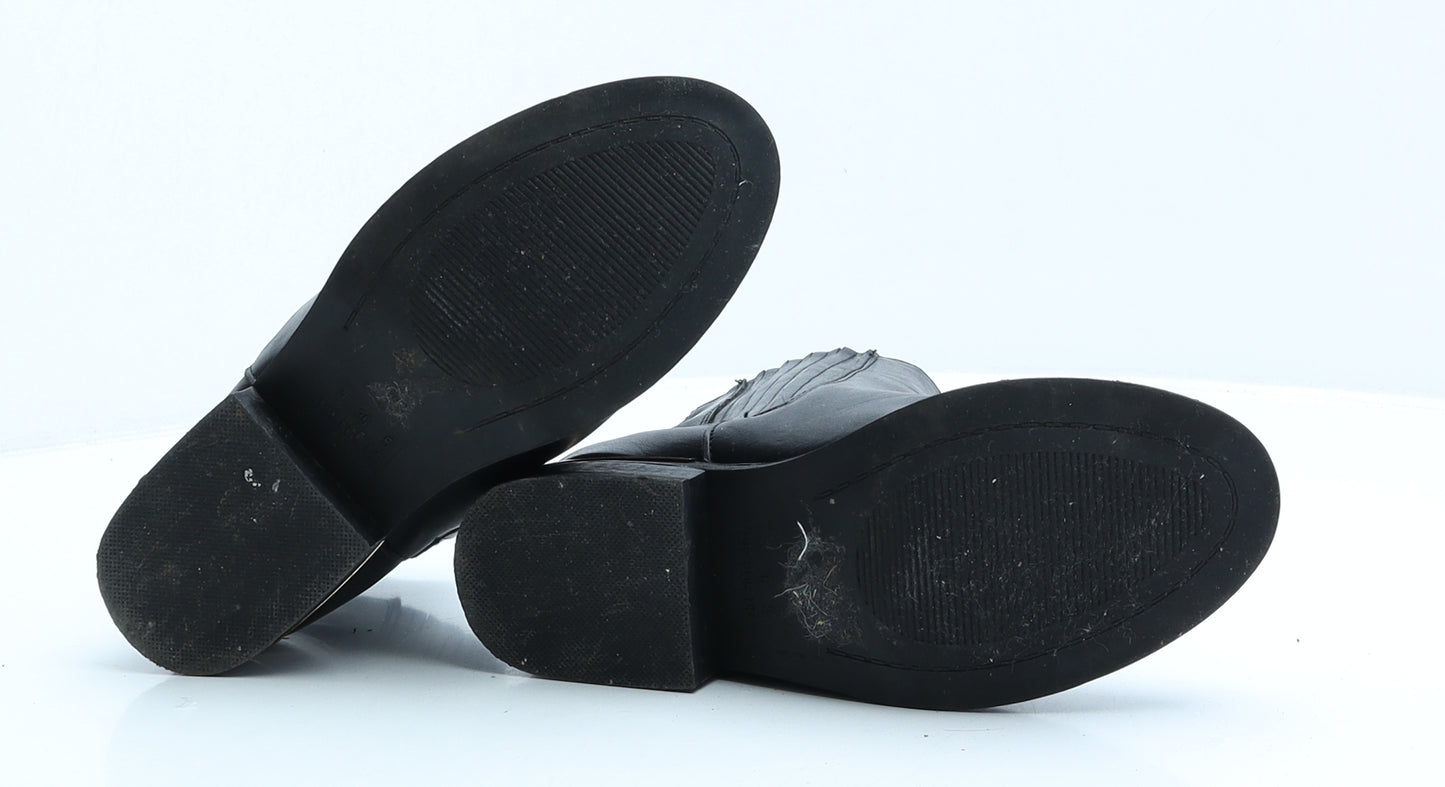 Atmosphere Womens Black Faux Leather Chelsea Boot UK 3 EUR 36