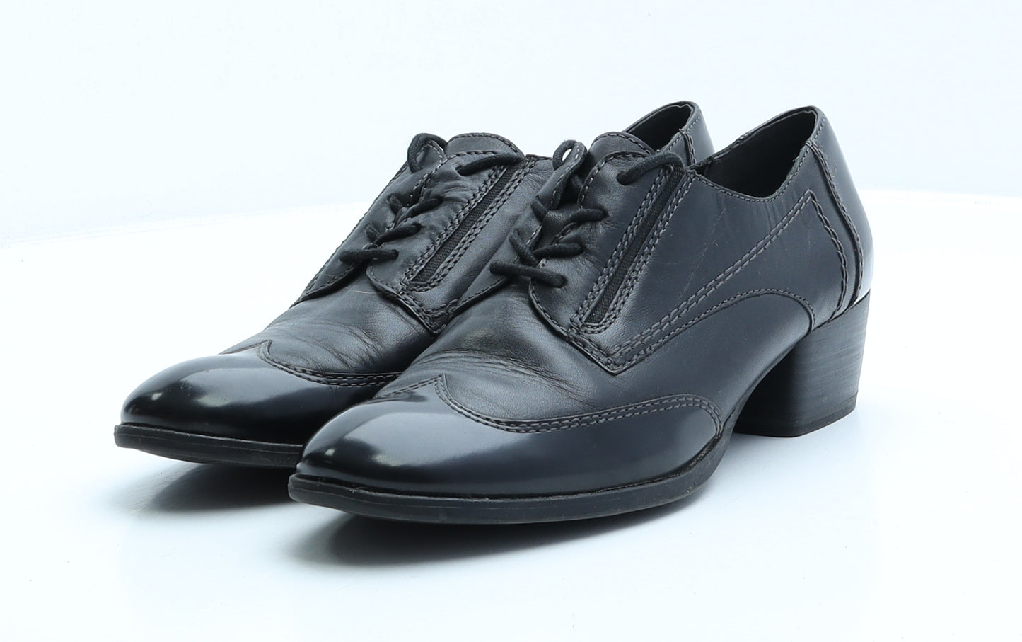 Tamaris Womens Black Faux Leather Mary Jane Boot UK 7 40
