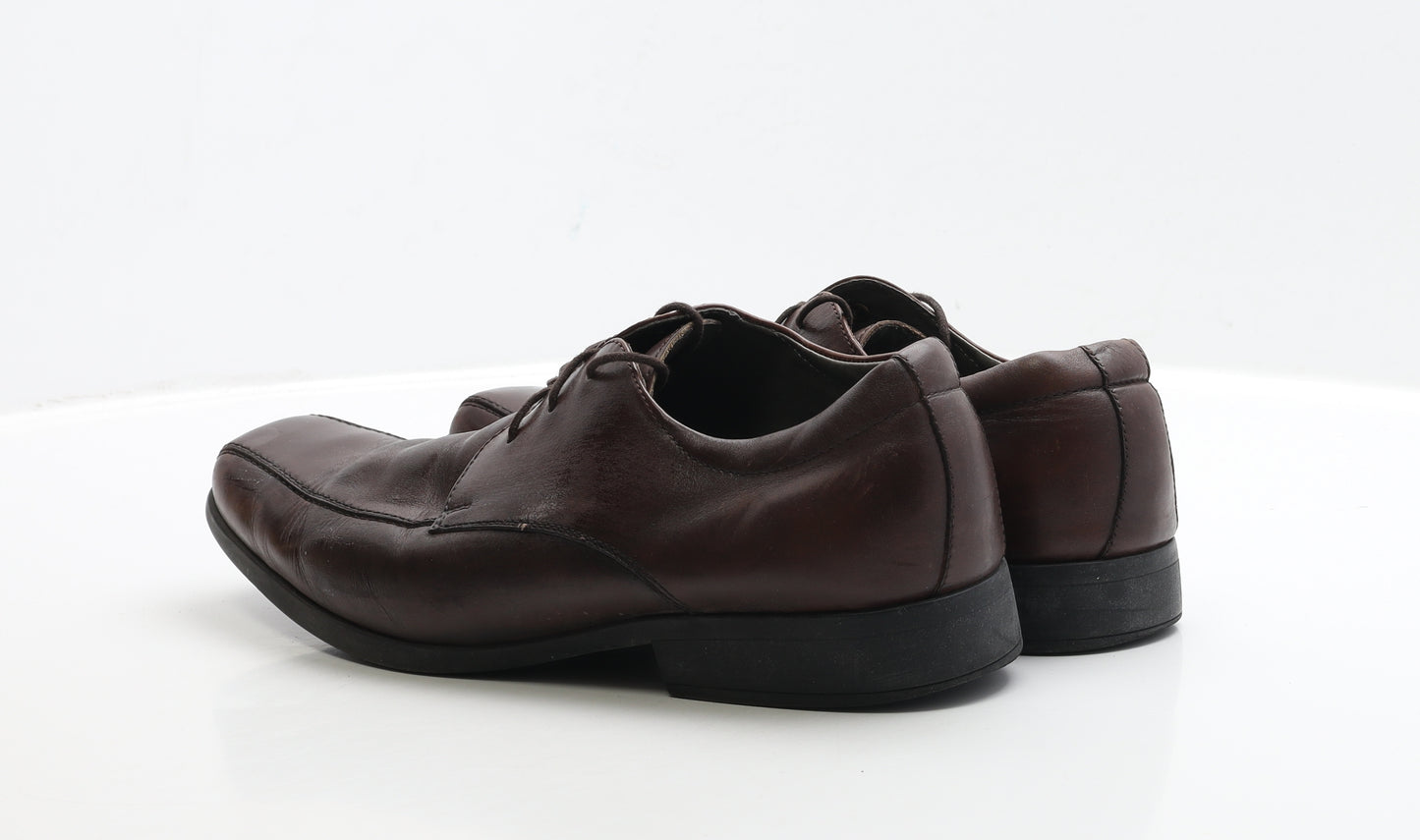 Debenhams Mens Brown Leather Oxford Casual UK 9 EUR 43
