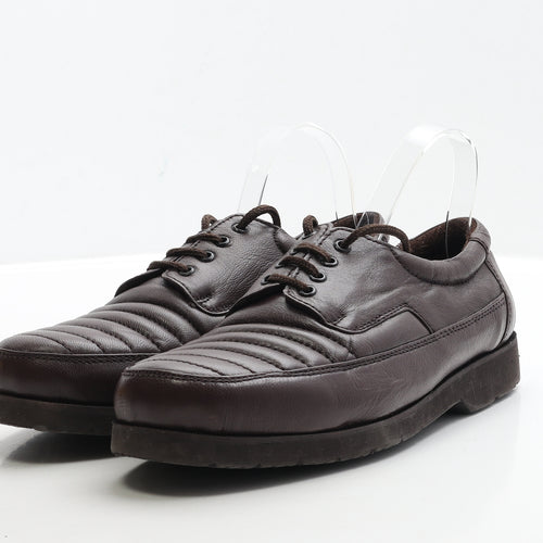 Clifford James Mens Brown Faux Leather Boat Shoe Casual UK 9