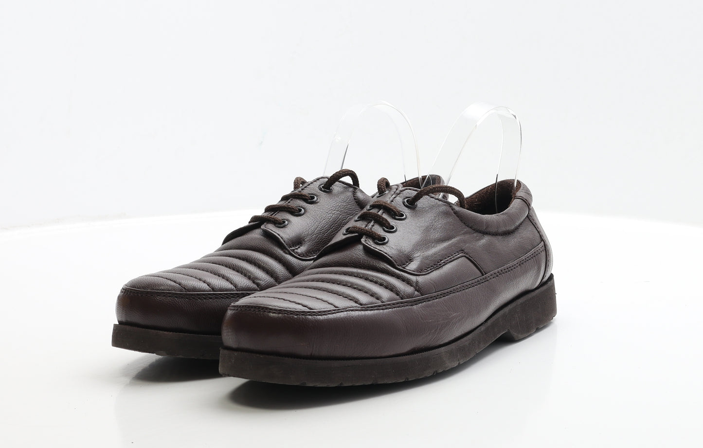 Clifford James Mens Brown Faux Leather Boat Shoe Casual UK 9