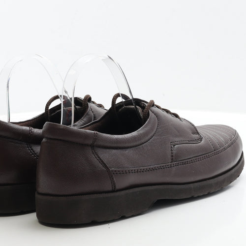 Clifford James Mens Brown Faux Leather Boat Shoe Casual UK 9