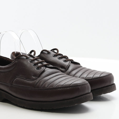 Clifford James Mens Brown Faux Leather Boat Shoe Casual UK 9