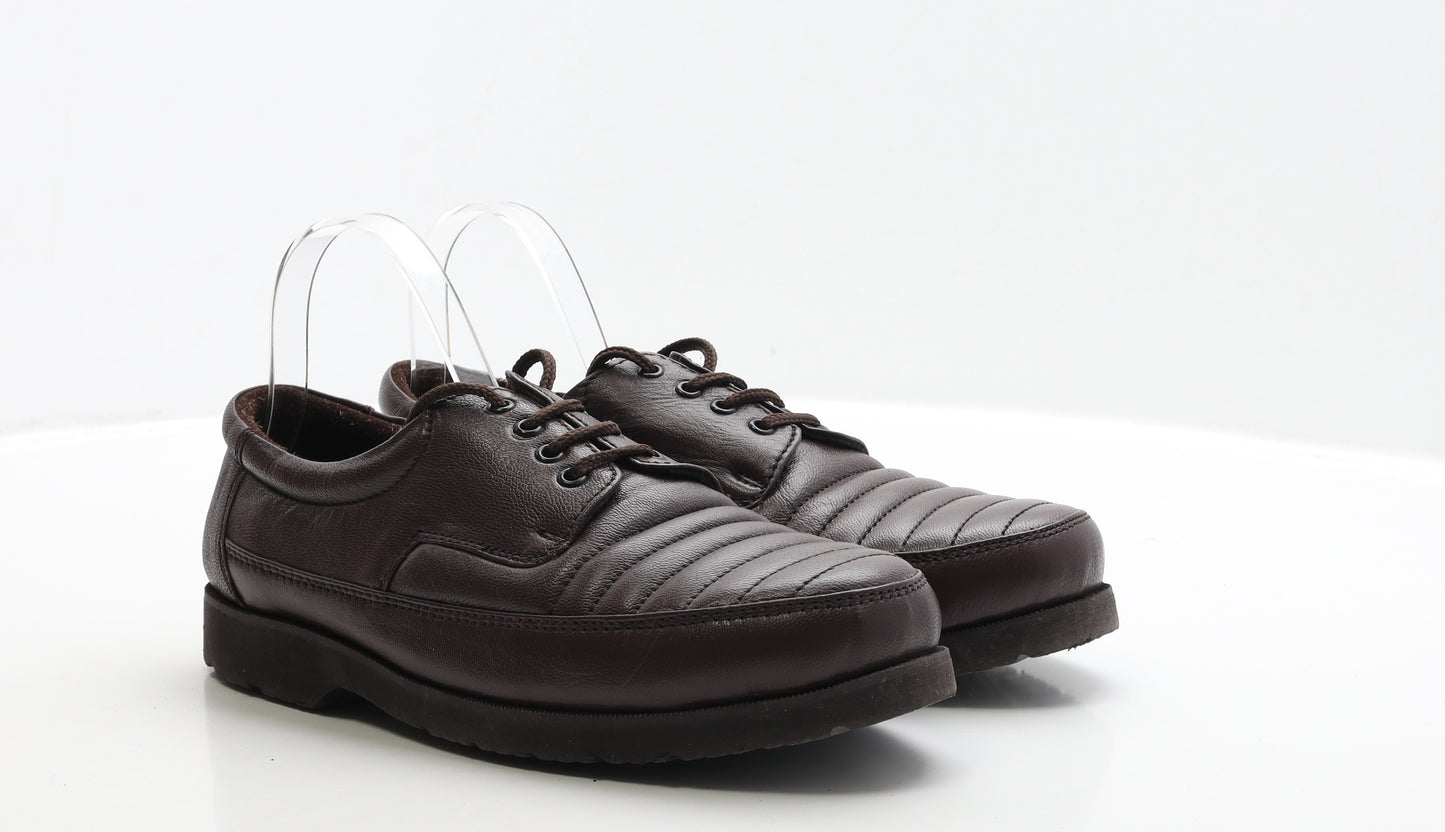 Clifford James Mens Brown Faux Leather Boat Shoe Casual UK 9