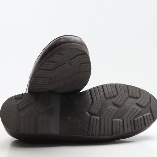 Clifford James Mens Brown Faux Leather Boat Shoe Casual UK 9