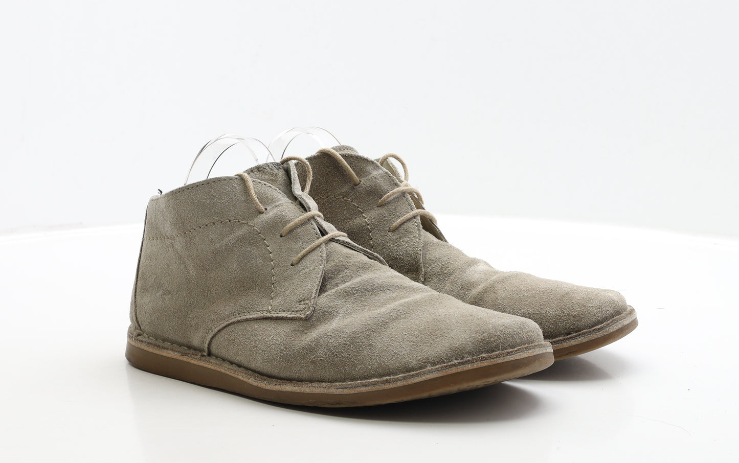 Ikon Mens Beige Faux Suede Chukka Boot UK 8 EUR 42
