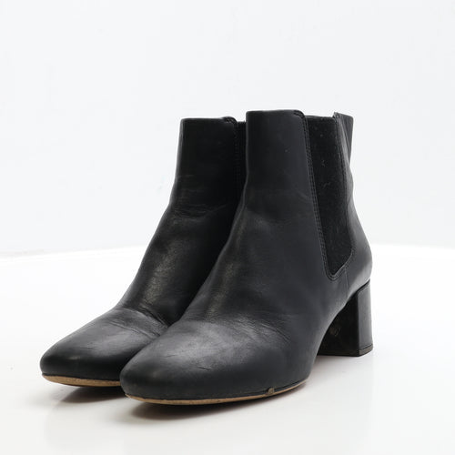 Clarks Womens Black Leather Chelsea Boot UK 5.5