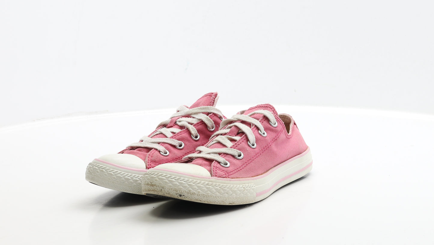Converse Girls Pink Fabric Trainer UK 3 EUR 35