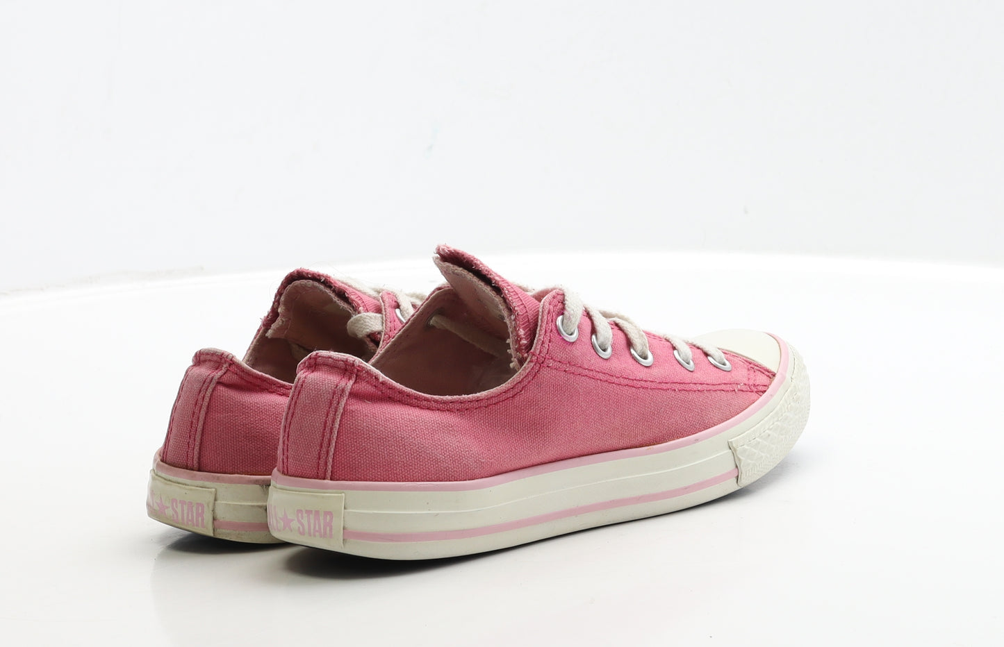Converse Girls Pink Fabric Trainer UK 3 EUR 35