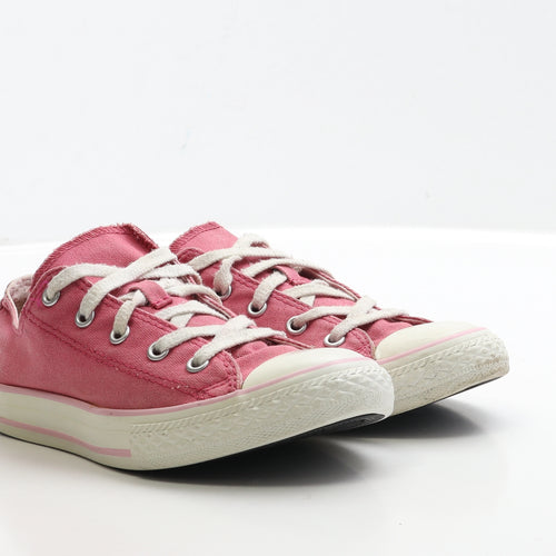 Converse Girls Pink Fabric Trainer UK 3 EUR 35