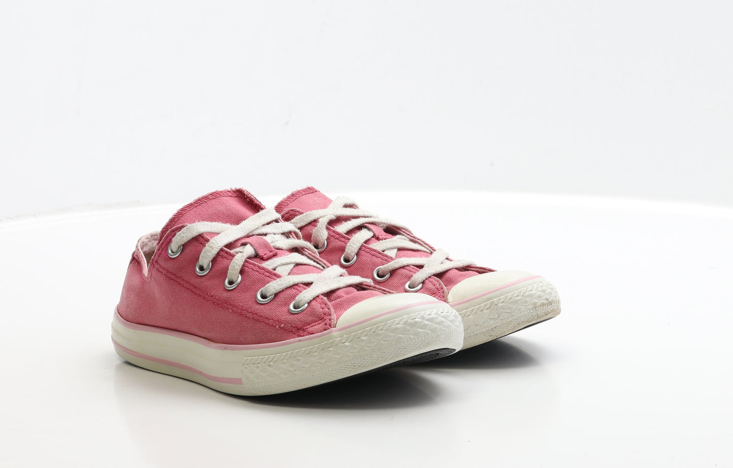 Converse Girls Pink Fabric Trainer UK 3 EUR 35