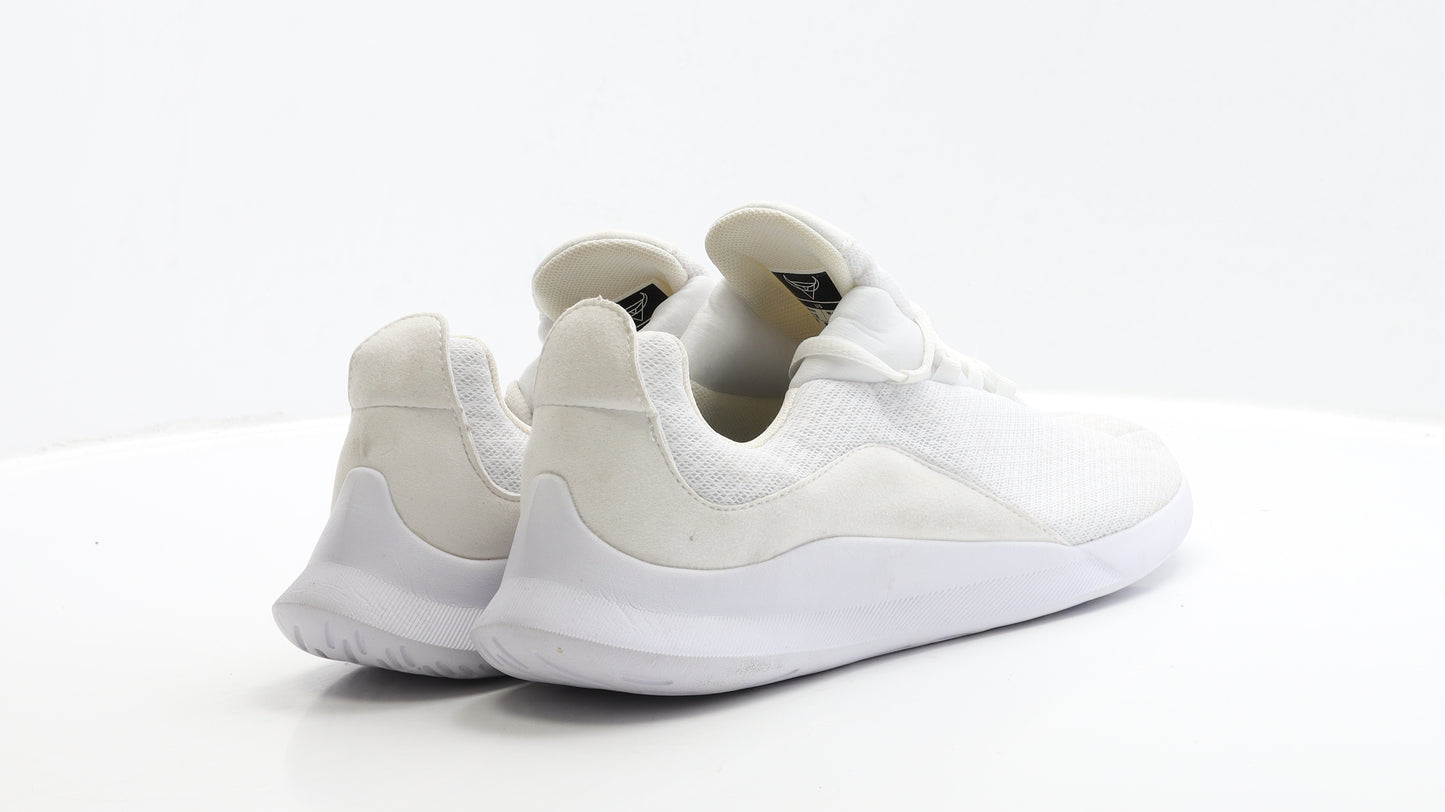 Preworn Mens White Polyester Trainer UK 12 EUR 47