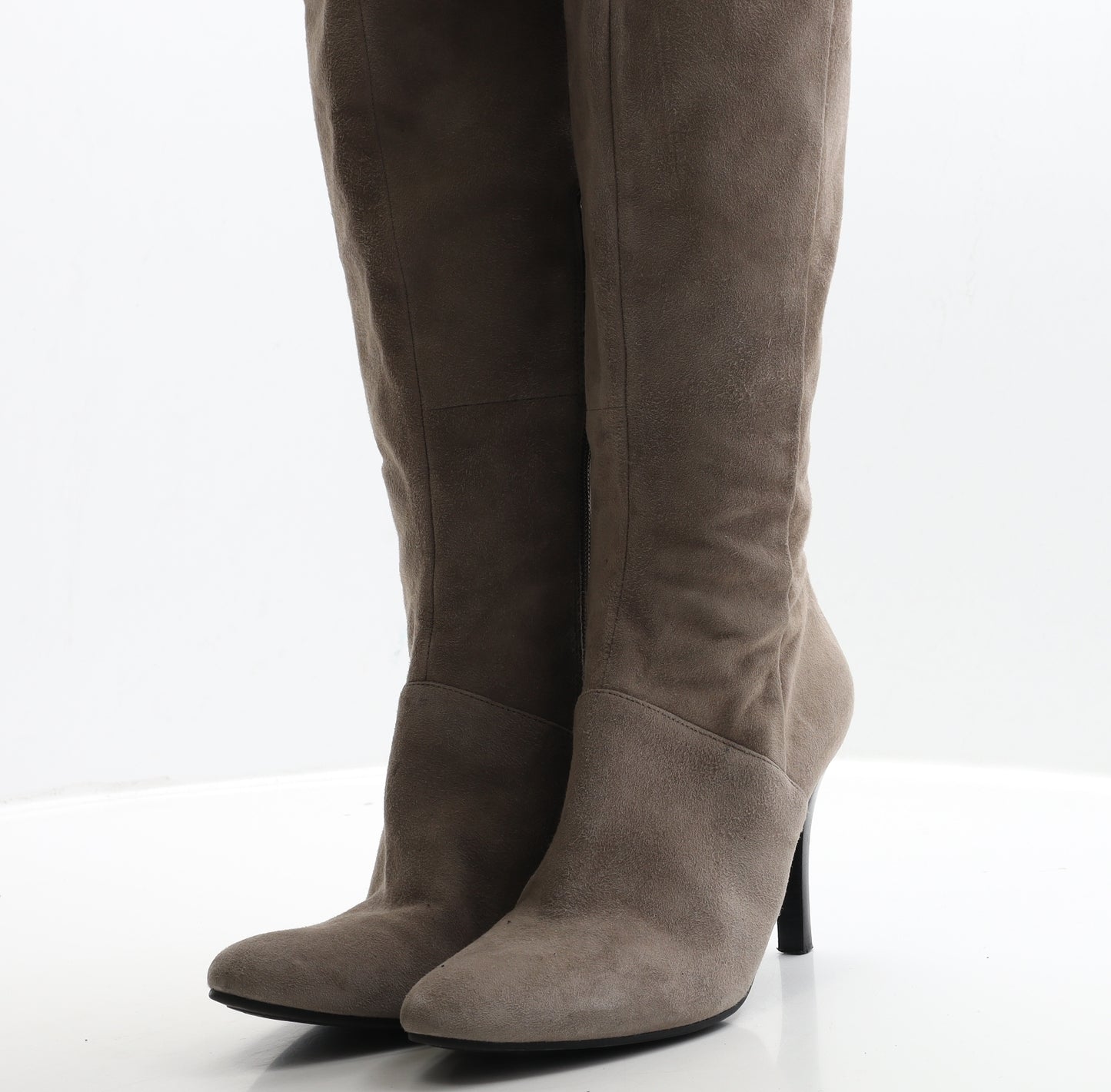 Enzo Angiolini Womens Beige Leather Bootie Boot UK 7.5