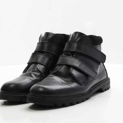 Chums Mens Black Faux Leather Bootie Boot UK 8 EUR 42