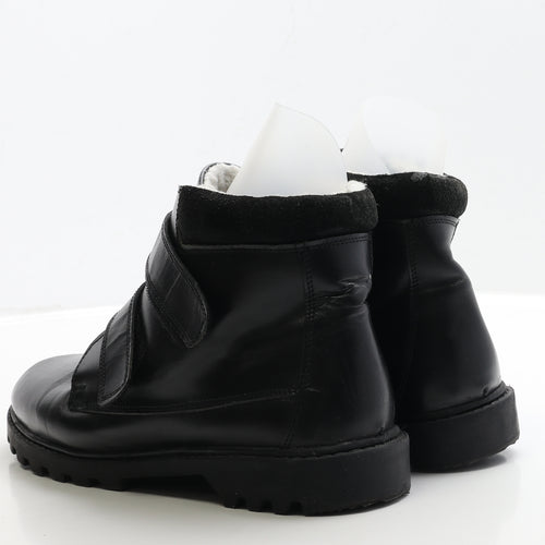 Chums Mens Black Faux Leather Bootie Boot UK 8 EUR 42