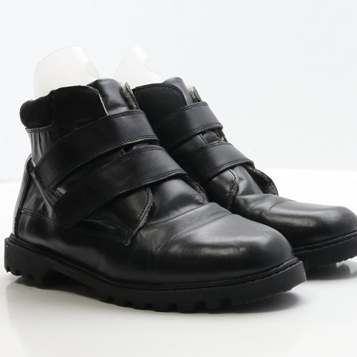 Chums Mens Black Faux Leather Bootie Boot UK 8 EUR 42