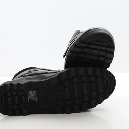 Chums Mens Black Faux Leather Bootie Boot UK 8 EUR 42