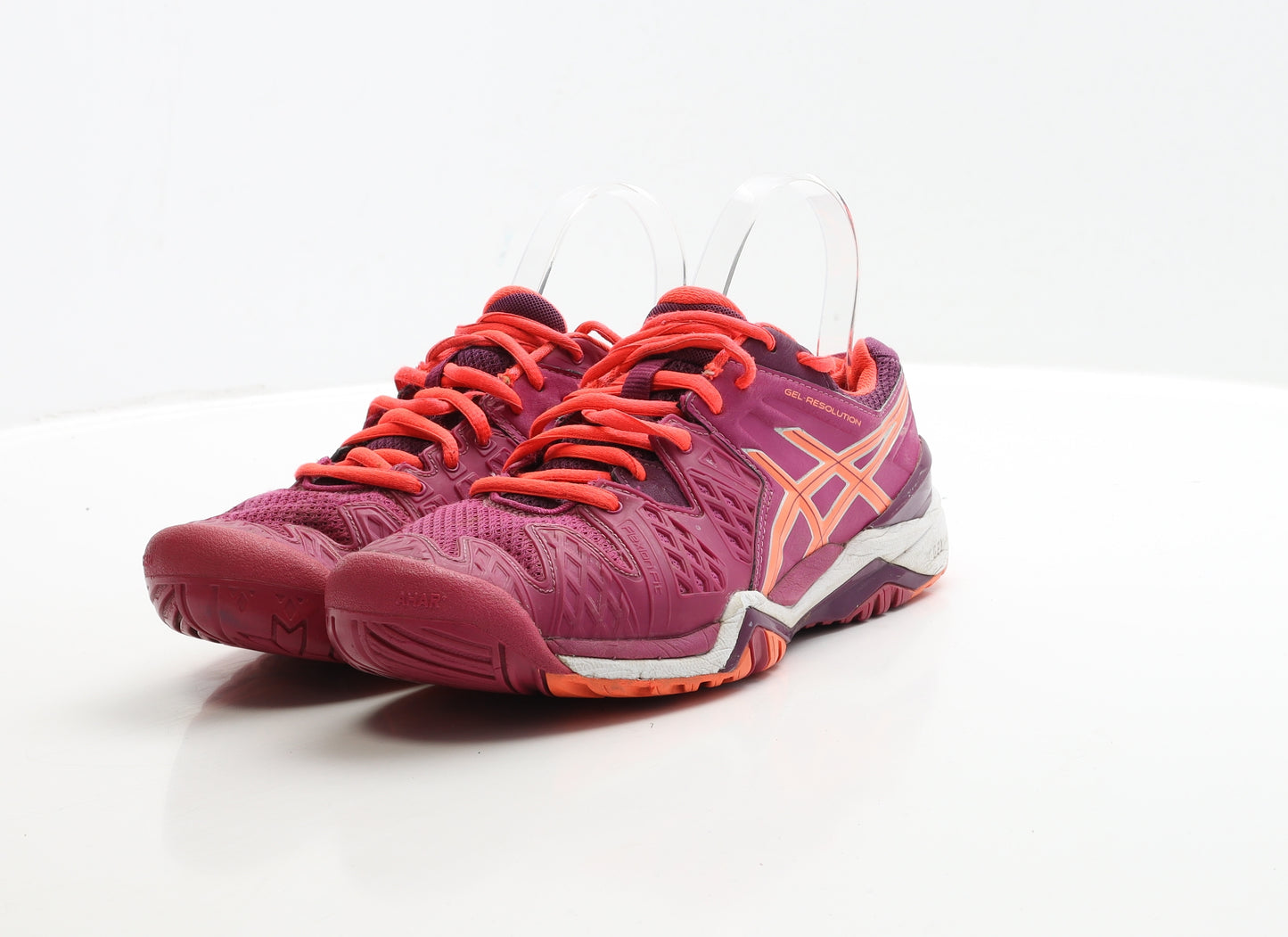 ASICS Womens Purple Polyester Trainer UK 6 EUR 39