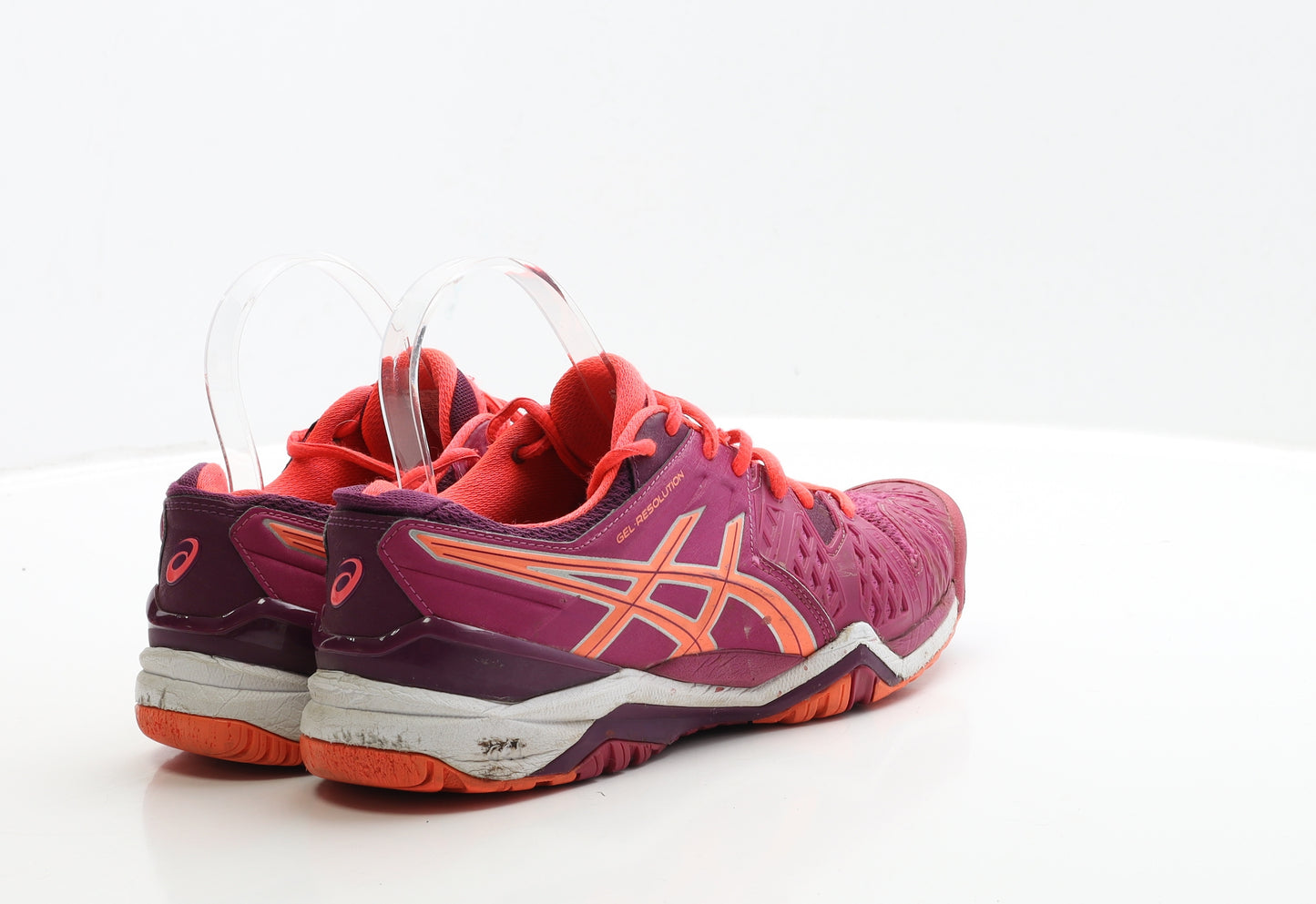 ASICS Womens Purple Polyester Trainer UK 6 EUR 39